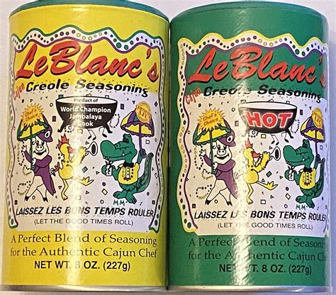 Amazon LeBlanc S No MSG Cajun Creole Seasoning Bundle 1 Each Of