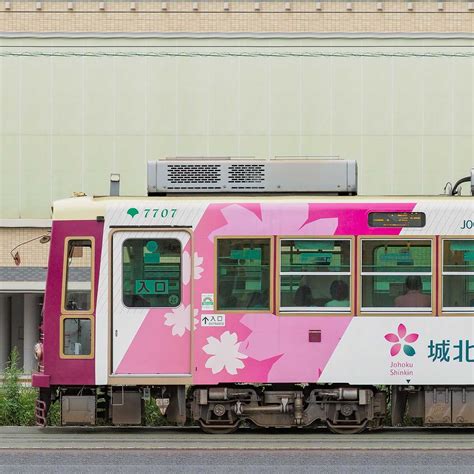 東京都交通局 都電荒川線 7700形7707（城北信用金庫ラッピング）の側面写真｜railfilejp｜鉄道車両サイドビューの図鑑