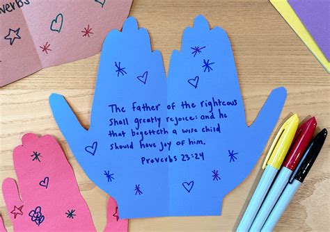 Father’s Day Praying Hands Craft - Abeka