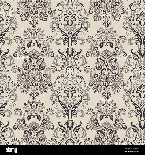 Vector Baroque Floral Pattern Classic Floral Ornament Vintage