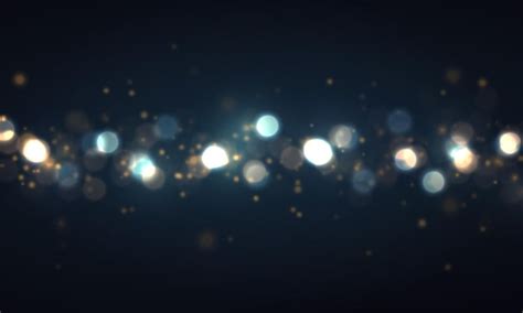 Premium Vector | Blue bokeh lights