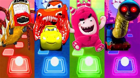 Bus Eater Vs Lightning McQueen Eater Vs Oddbods Bubbles Vs Thomas Train