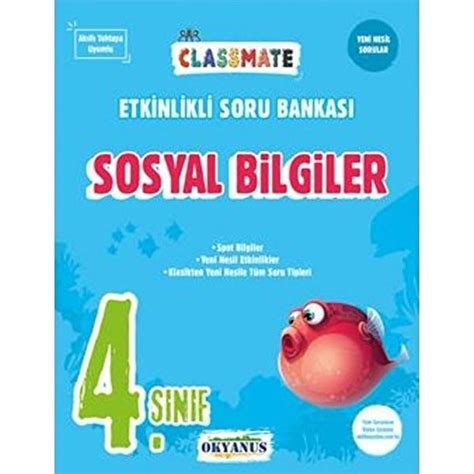 4 Sınıf Classmate Sosyal Bilgiler Etkinlikli Soru Bankası Fiyatları ve