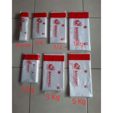 Jual PLASTIK PE BAWANG Mambo 1 4 1 2 1kg 2kg 3kg 5kg Plastik Es