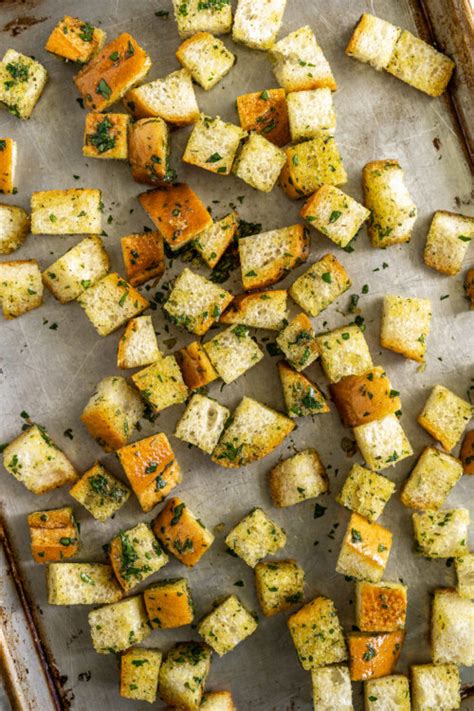 Homemade Croutons Recipe The Novice Chef