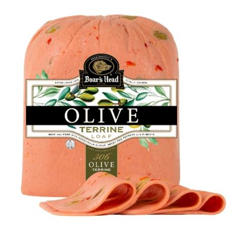 Boars Head Olive Loaf Fresh Sliced Deli Meat 1 Lb Food 4 Less