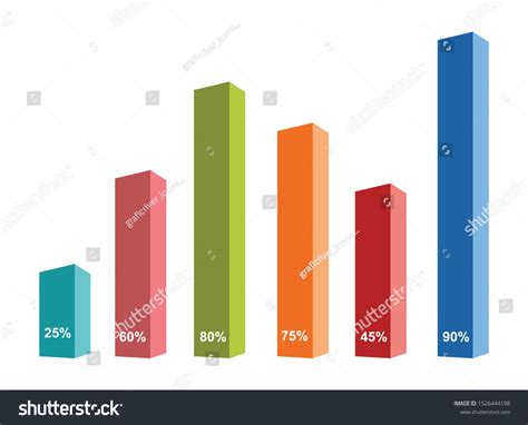 Bar Chart Infographics Elements 3d Vector Vector De Stock Libre De