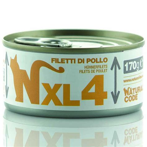 Alimento Gatto Umido Natural Code XL Filetti Di Pollo 170g