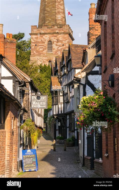 Church Lane Ledbury Herefordshire England Stock Photo Alamy