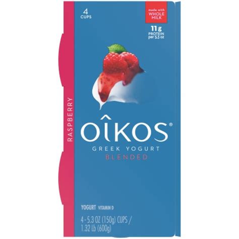 Oikos Irresistible Raspberry Mousse Blended Greek Yogurt Ct