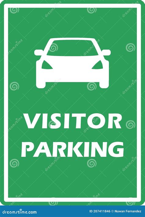 Visitor Parking Sign Stock Photo Cartoondealer