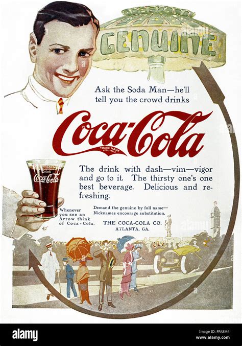 Coca Cola Ad Namerican Magazine Advertisement Stock Photo Alamy