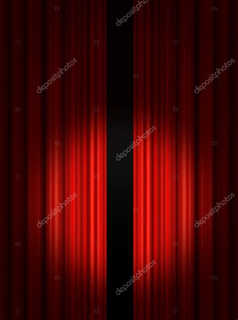 Red Theatre curtains Stock Photo by ©hypermania 5981116