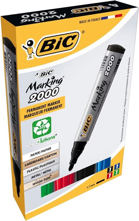 Bic Marking Ecolutions Marqueurs Permanents Pointe Conique