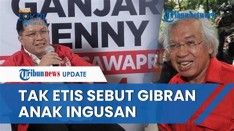 Politisi Senior PDIP Sebut Gibran Anak Ingusan PSI Beraksi Keras