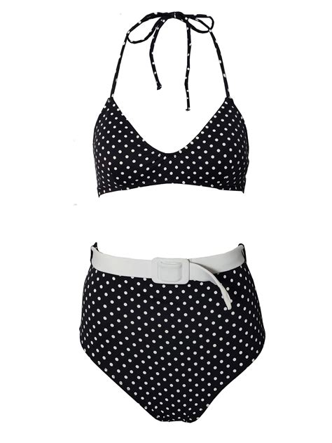 Bikini De Estilo Retro Y Con Estampado De Lunares Los Bikinis De