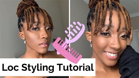 Quick And Easy Loc Style I Locs Styles For Women I Loc Tutorial I Miss Kobeli Youtube