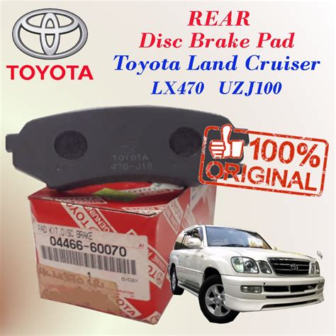 Genuine Toyota Land Cruiser Lx Uzj Rear Disc Brake Pad