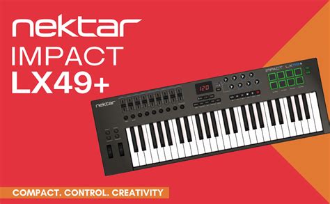 Nektar Impact LX49 49 Key Full Size Velocity Sensitive USB Midi