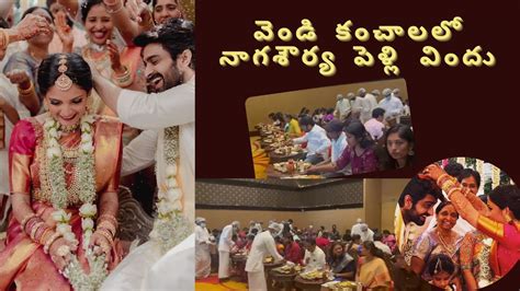 Lunch In Silver Plates At Naga Shaurya Anusha Shetty Wedding