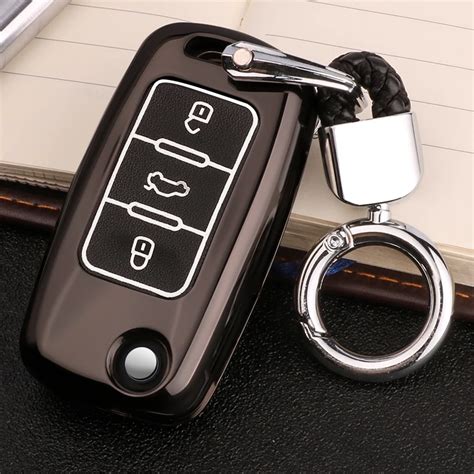 Luminous Leather Car Styling Key Cover Case For Skoda Kodiaq Rapid