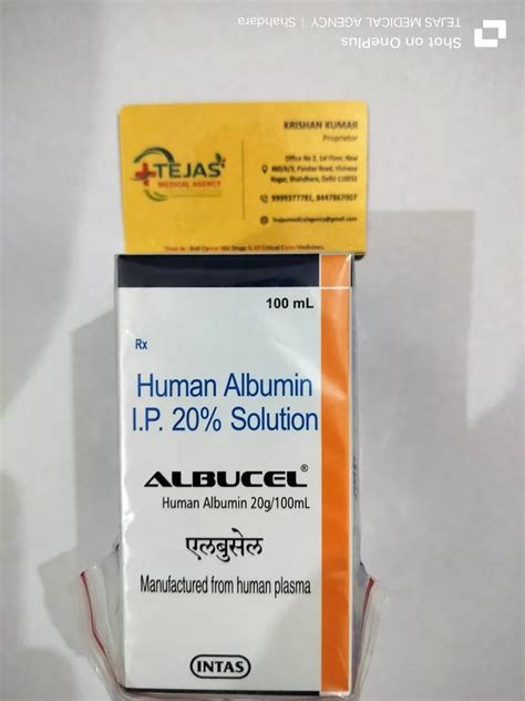 Albucel Human Albumin Injection Ml At Bottle In New