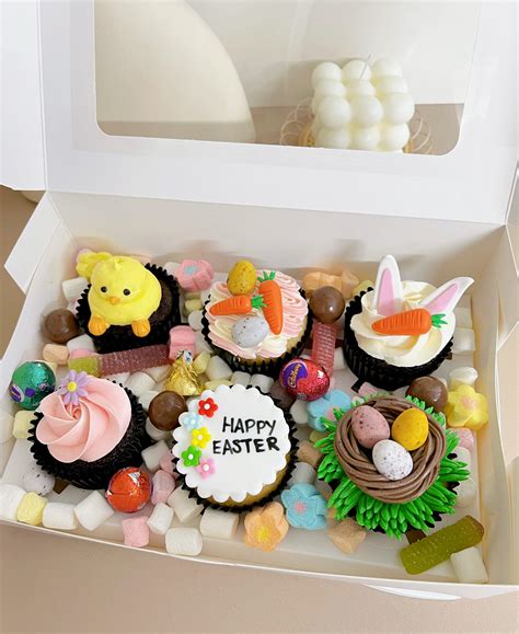 Happy Easter Cupcakes Sg Corporate Seasonal Desserts Singapore River Ash Bakery