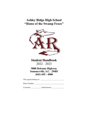 Fillable Online Ashley Ridge High School - Dorchester School District Two Fax Email Print ...