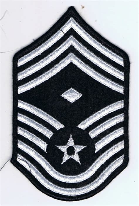 U.S. Air Force Chief Master Sergeant Insignia w/ 1st Sergeant Designation Large Dress : Amazon ...