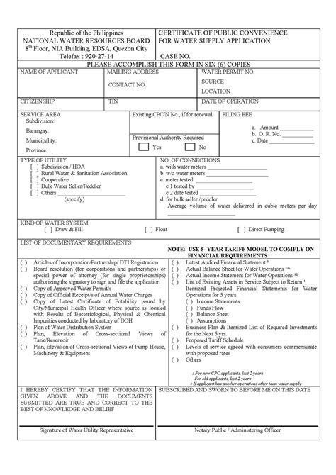 Bulk Water Supply Agreement Citizens Charter