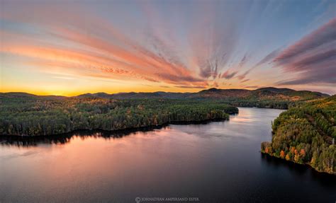 Great Sacandaga Lake From Over Stewarts Bridge Resevoir Late October