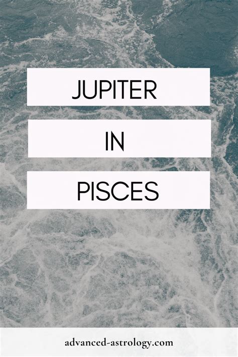 Jupiter In Pisces Natal Astrology