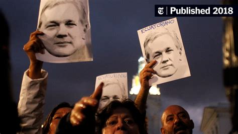 Julian Assange Charge Raises Fears About Press Freedom The New York Times