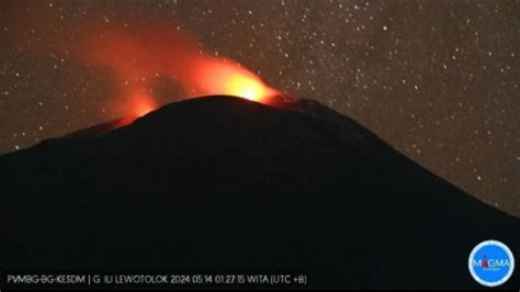 Zona Bahaya Erupsi Gunung Ile Lewotolok Diperluas