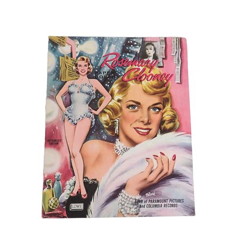 Rosemary Clooney Paper Doll Book Uncut Etsy