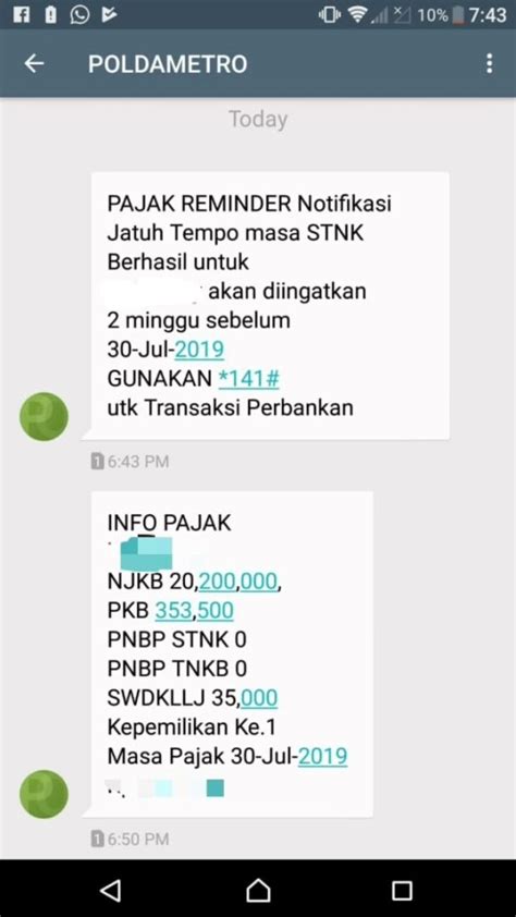 Cara Cek Pajak Motor Batam Lewat SMS Dalam Hitungan Detik RTMC Polda