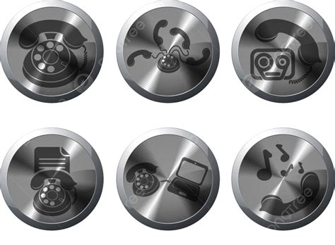 Telephone Icons Icons Communication Interface Icons Call Center Vector