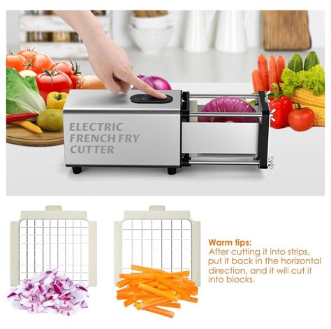 Gnhoch Electric French Fry Cutter Automatic Potato Cutter Stainless