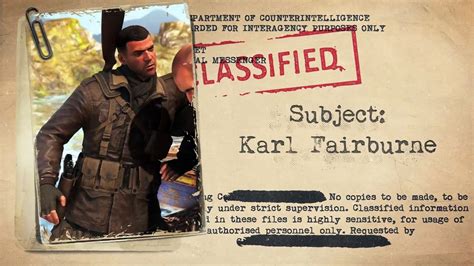 Sniper Elite 4 Bande Annonce Karl Fairburne Vidéo Dailymotion