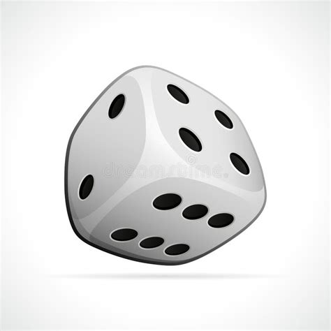 White Dice Illustration Isolated Design Stock Vector Illustration Of