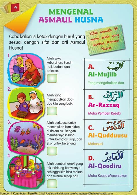 Poster Asmaul Husna Dan Artinya Dalam Artian Perkata Asma Berarti