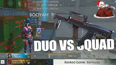 Total Kill Duo Vs Squad Ranked Match Pakai Groza Ratain Squad