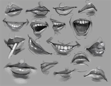 Open Mouth Drawing Reference - pic-corn