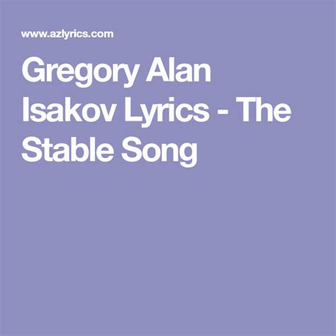 Gregory Alan Isakov Words Lyrics