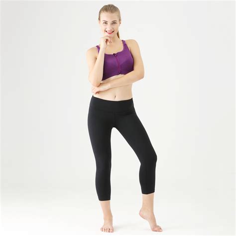 Women Seamless Stretch Spandex Yoga Pants Workout Opaque Capri Leggings