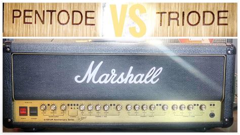 Pentode Vs Triode Mode On A Marshall El Youtube