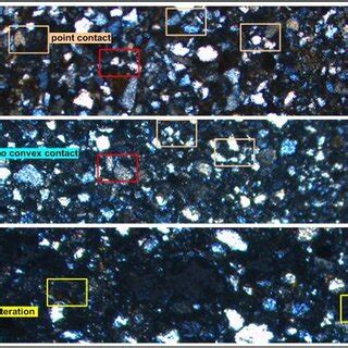 Photomicrographs Of The Thin Sections Showing Mineral Components