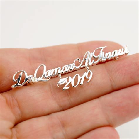 14k Gold Custom Pin Personalized Name Pin Made With Etsy