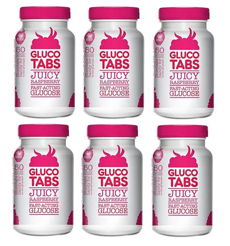 Glucotabs 50 Tablets Raspberry Fast Acting Glucose Gluco Tabs | eBay