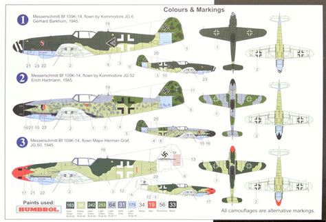 MODELIMEX Online Shop 1 72 Messerschmitt Bf 109K 14 Aces 3x Camo